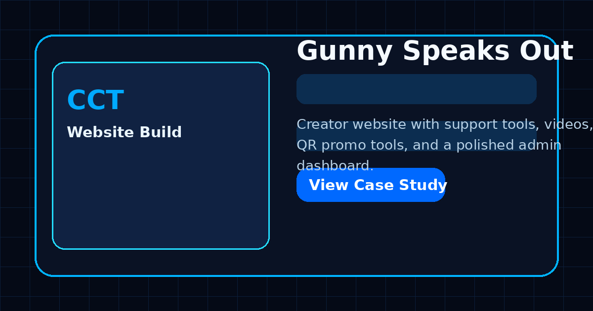 Gunny Speaks Out website example