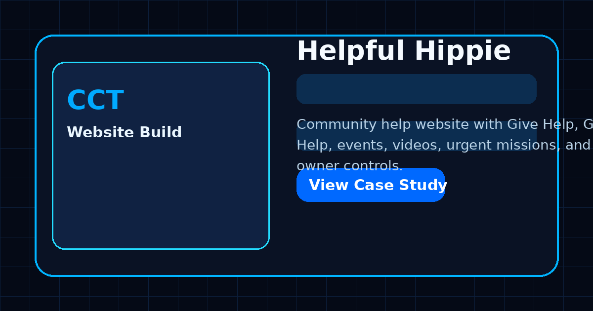 Helpful Hippie website example