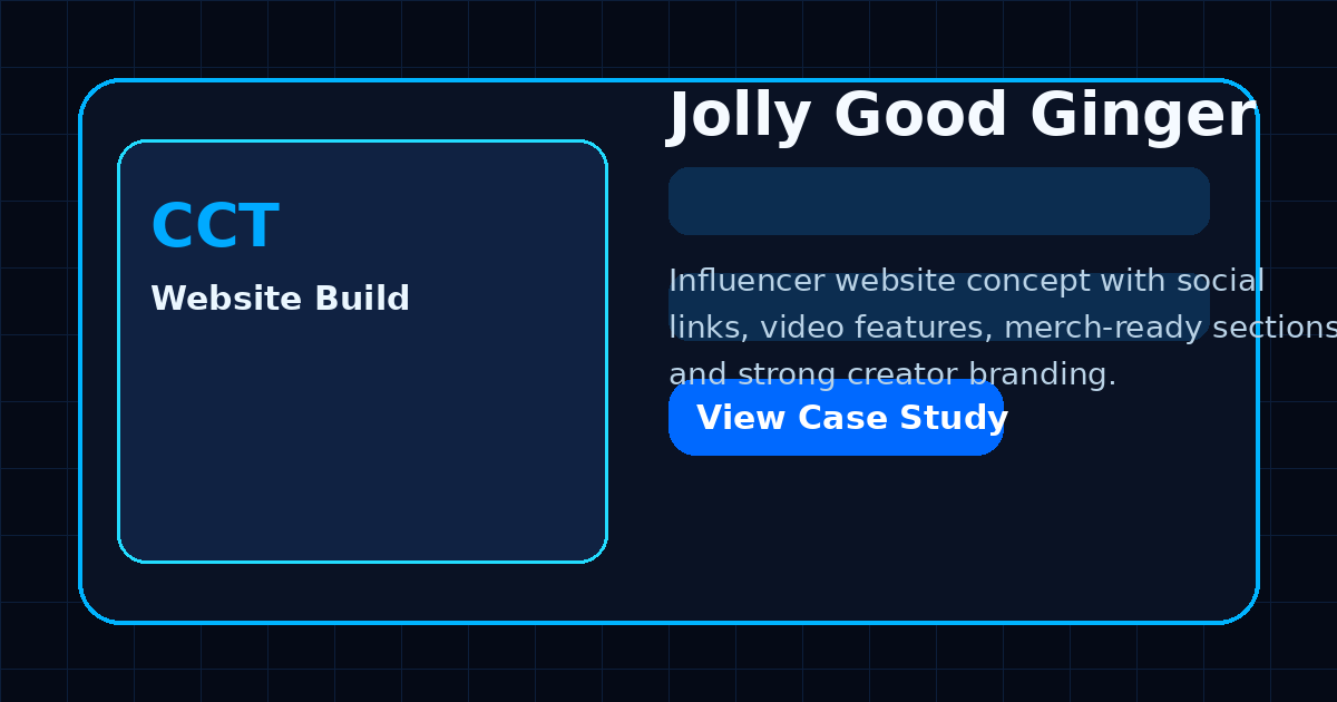 Jolly Good Ginger website example